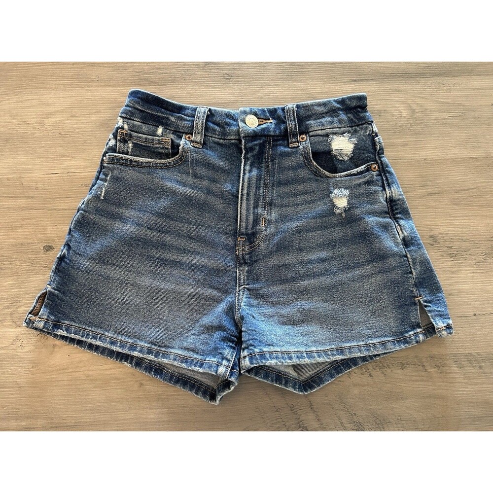 American Eagle Women's Jean Shorts Curvy Mom Short Stretch Size 00